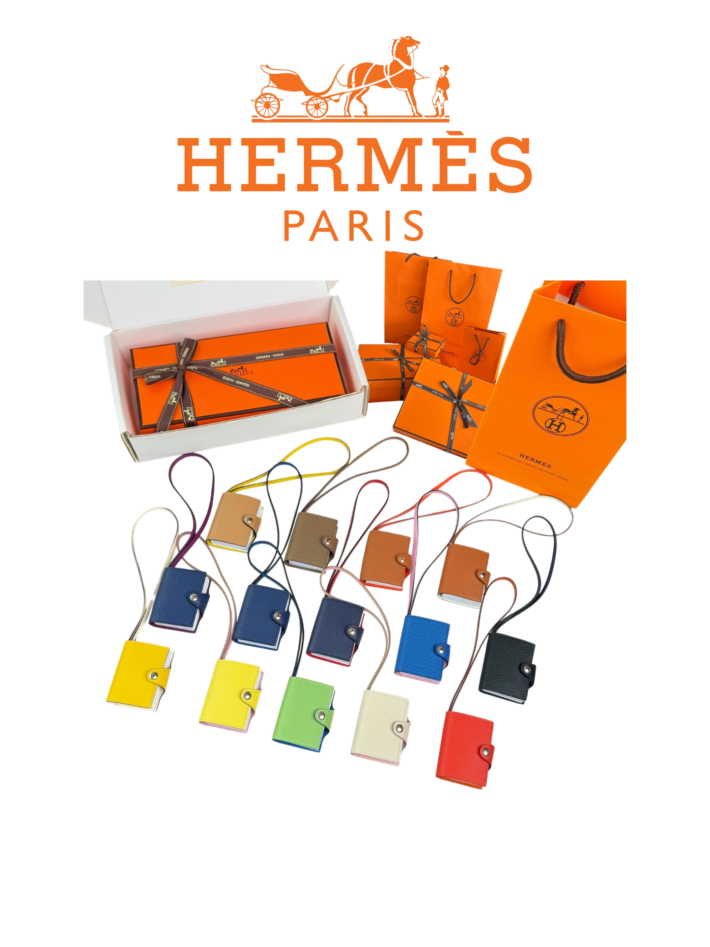 HERMÈS CARMEN NOTEBOOK CHARM – FULL SET – 1:1 HIGH END