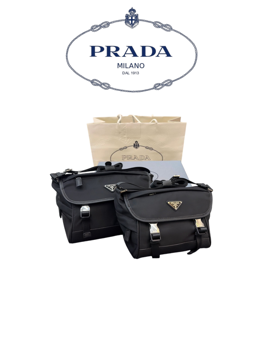 PRADA RE-NYLON MESSENGER BAG 21CM & 26CM – FULL SET – 1:1 HIGH END