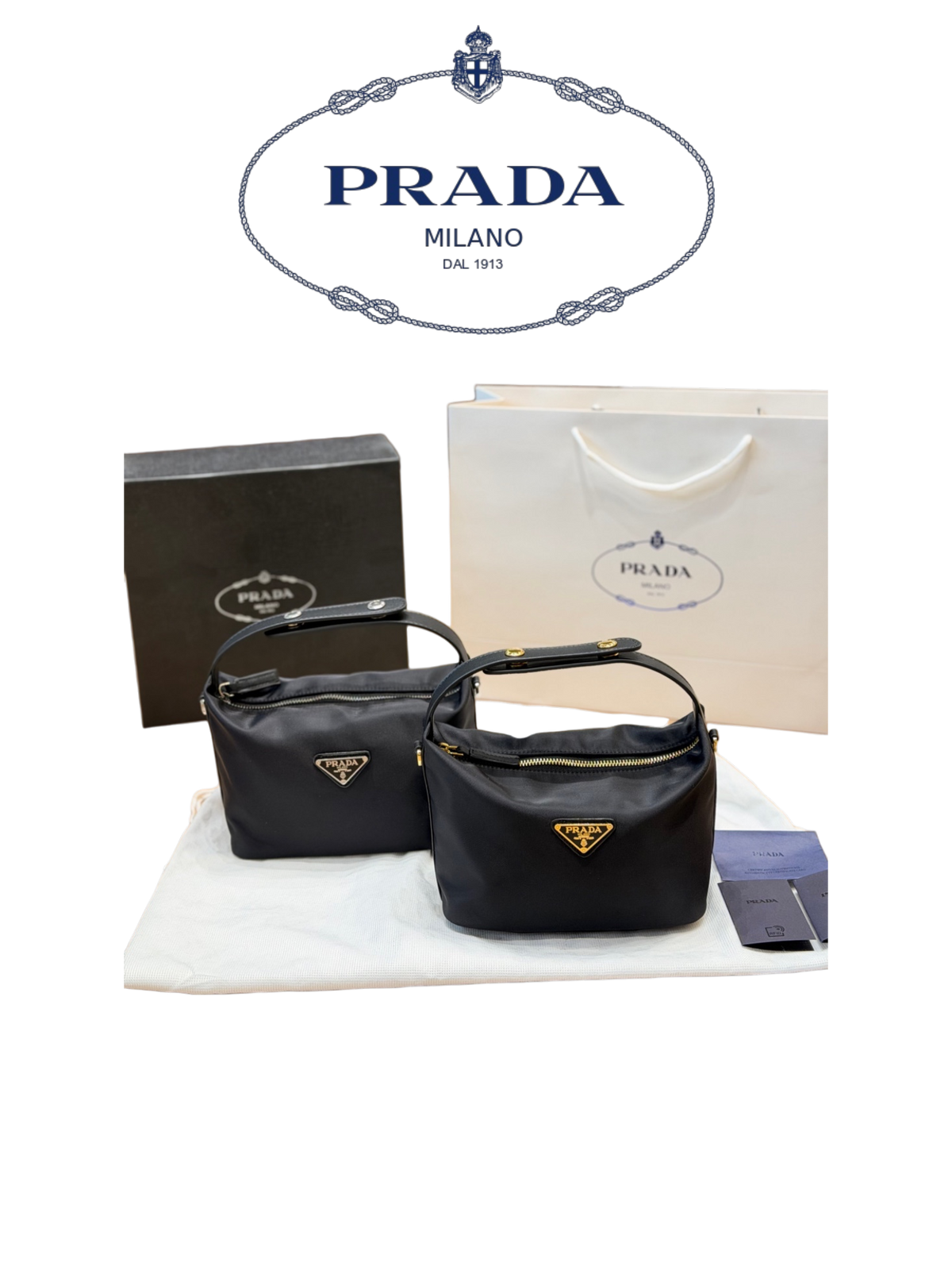 PRADA RE-EDITION NYLON MINI HANDBAG – FULL SET – 1:1 HIGH END