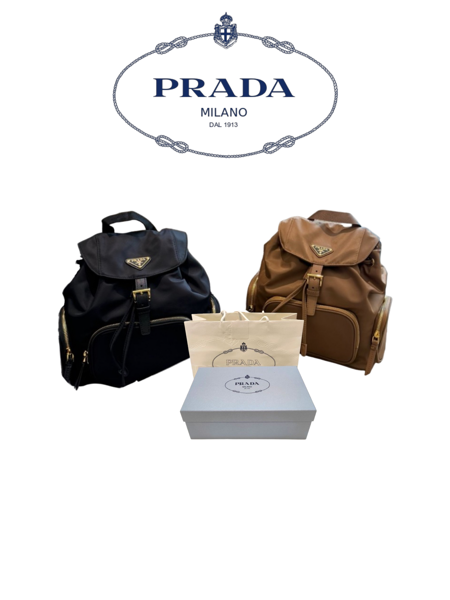 PRADA RE-NYLON BACKPACK – FULL SET – 1:1 HIGH END