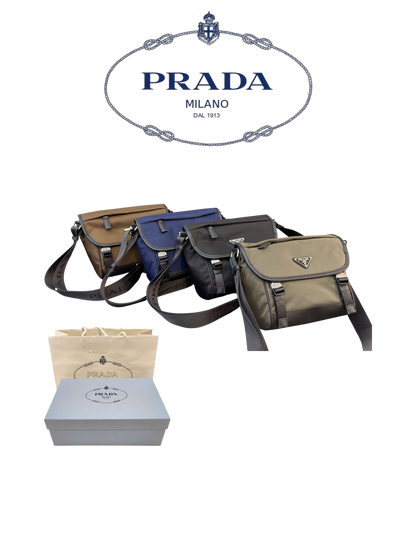 PRADA RE-NYLON SAFFIANO LEATHER SHOULDER BAG – FULL SET – 1:1 HIGH END