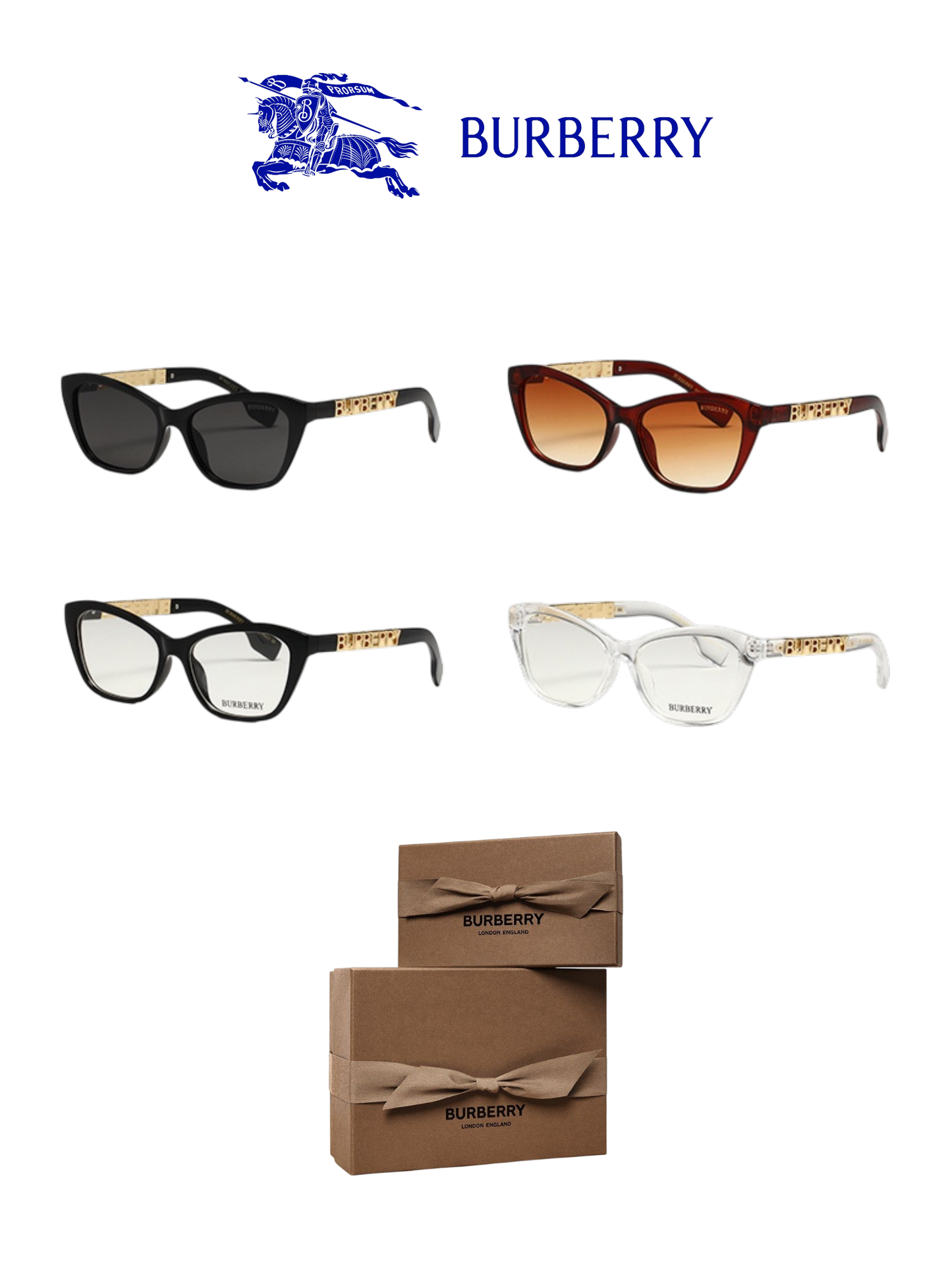 BURBERRY ANGELICA SUNGLASSES – FULL SET – 1:1 HIGH END
