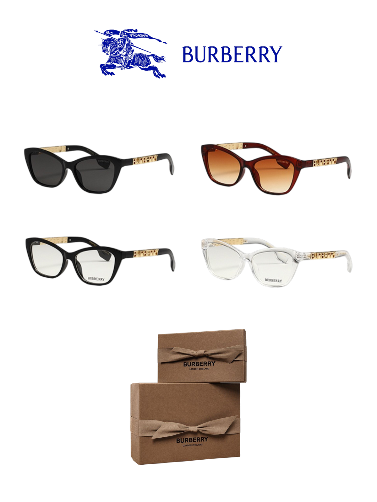 BURBERRY ANGELICA SUNGLASSES – FULL SET – 1:1 HIGH END