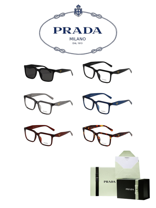 PRADA RECTANGULAR OPTICAL GLASSES – FULL SET – 1:1 HIGH END