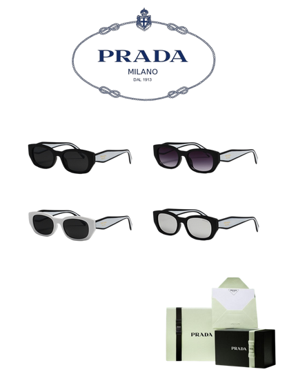 PRADA RECTANGULAR SUNGLASSES – FULL SET – 1:1 HIGH END