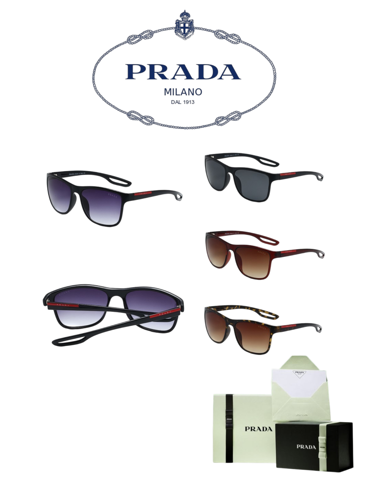 PRADA LINEA ROSSA SUNGLASSES – FULL SET – 1:1 HIGH END