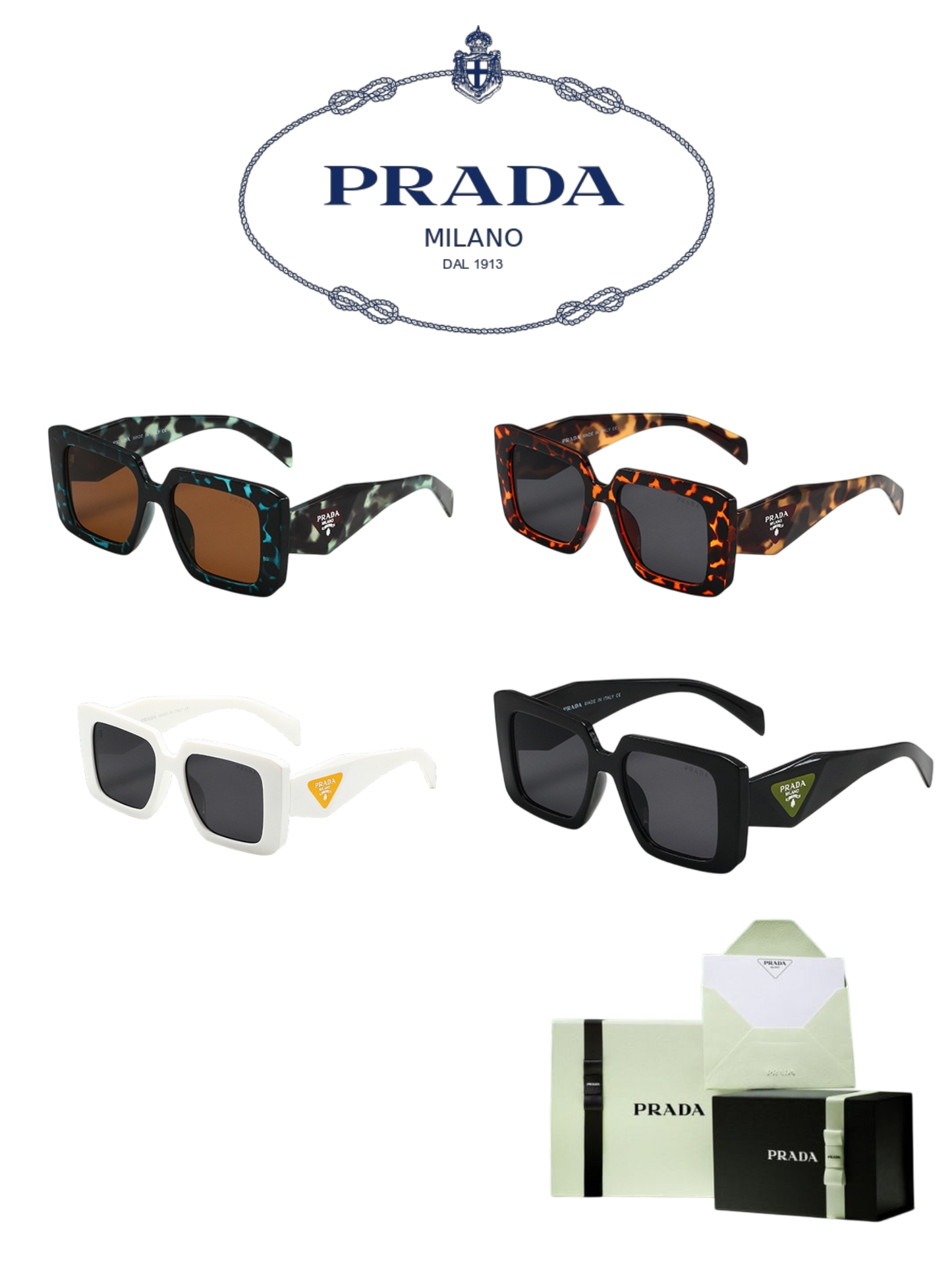 PRADA PR 14ZS SUNGLASSES – FULL SET – 1:1 HIGH END