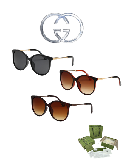 GUCCI LOW NOSE BRIDGE FIT SUNGLASSES – FULL SET – 1:1 HIGH END