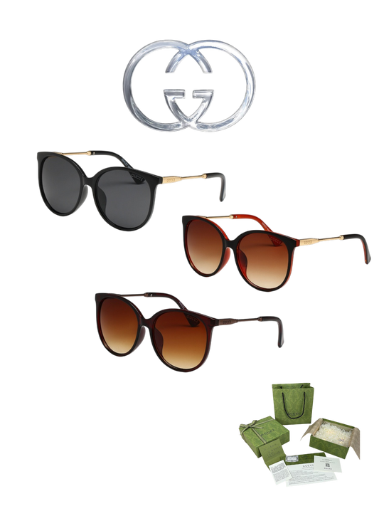 GUCCI LOW NOSE BRIDGE FIT SUNGLASSES – FULL SET – 1:1 HIGH END