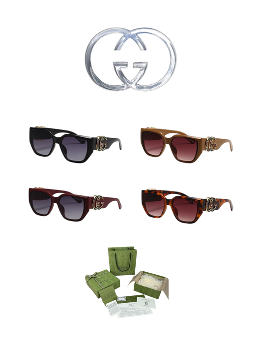 GUCCI OVERSIZED BUTTERFLY SUNGLASSES – FULL SET – 1:1 HIGH END