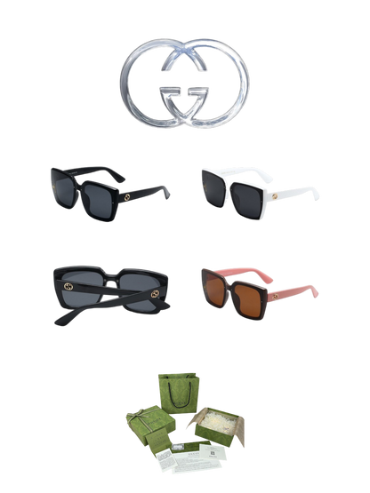 GUCCI OVERSIZED SQUARE SUNGLASSES – FULL SET – 1:1 HIGH END