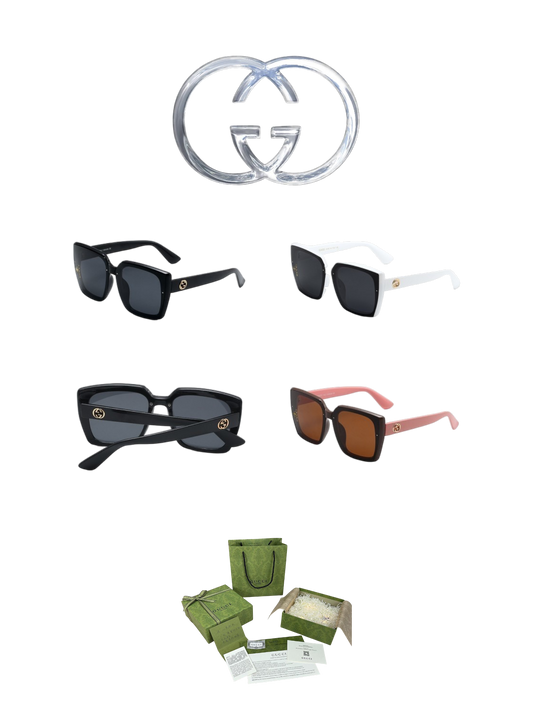 GUCCI OVERSIZED SQUARE SUNGLASSES – FULL SET – 1:1 HIGH END