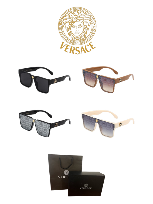 VERSACE GEOMETRIC SHIELD SUNGLASSES – FULL SET – 1:1 HIGH END