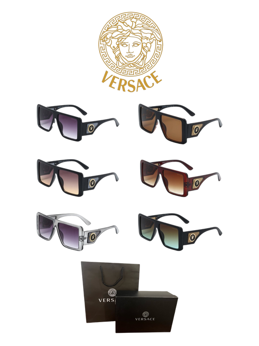 VERSACE OVERSIZED SQUARE SUNGLASSES – FULL SET – 1:1 HIGH END