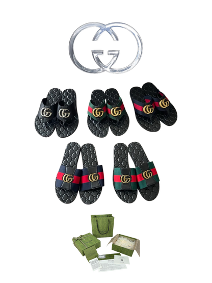 GUCCI GG LOGO SLIDES – FULL SET – 1:1 HIGH END