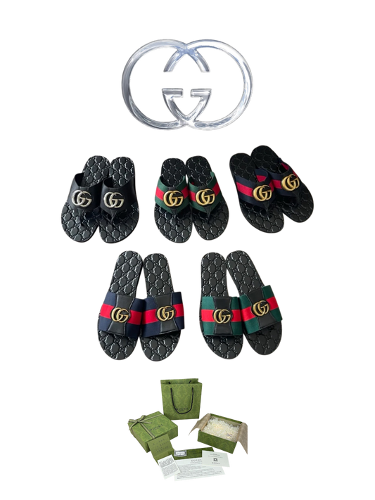 GUCCI GG LOGO SLIDES – FULL SET – 1:1 HIGH END