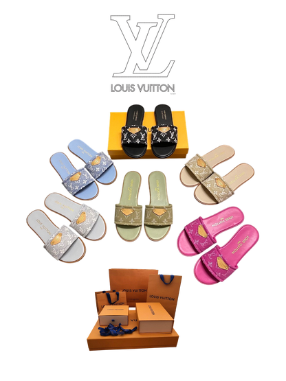LOUIS VUITTON MONOGRAM SLIDE SANDALS – FULL SET – 1:1 HIGH END