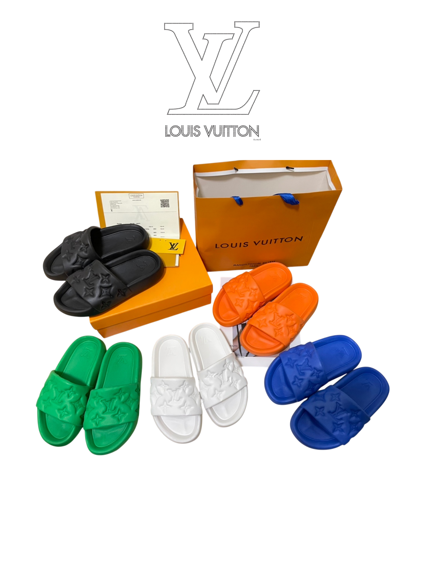 LOUIS VUITTON WATERFRONT MULE – FULL SET – 1:1 HIGH END