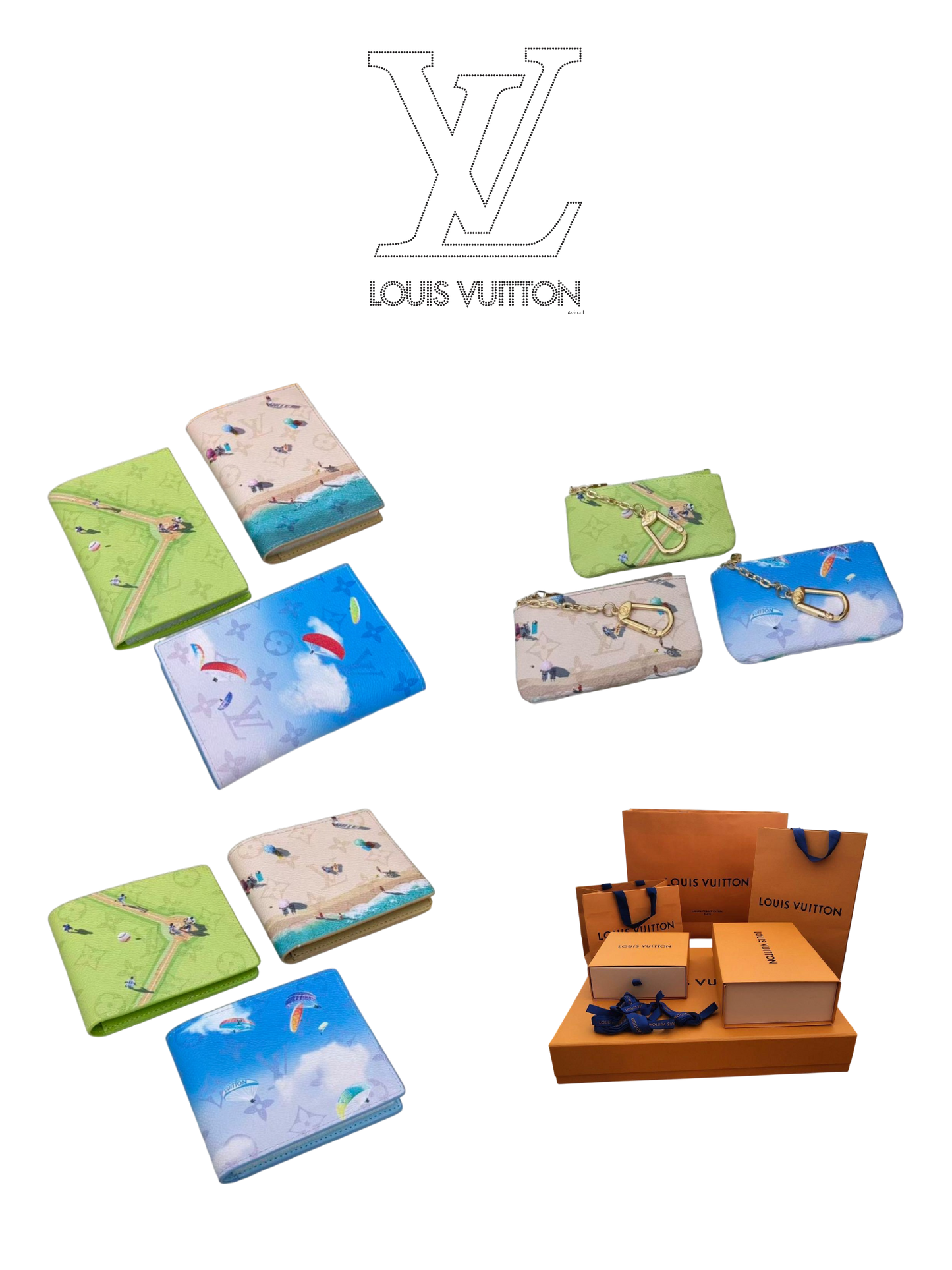 LOUIS VUITTON TRAVEL COLLECTION – PASSPORT COVER, WALLET & KEY POUCH – MONOGRAM CANVAS – FULL SET – 1:1 HIGH END
