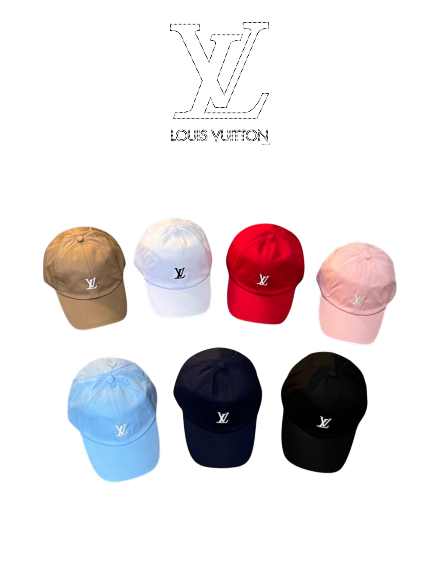 LOUIS VUITTON MONOGRAM BASEBALL CAP – LV LOGO – MULTIPLE COLORS – 1:1 HIGH END
