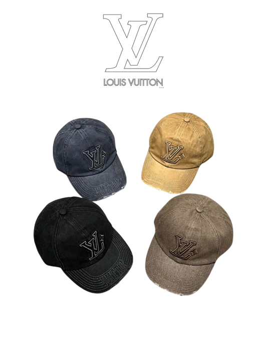 LOUIS VUITTON WASHED LV BASEBALL CAP – VINTAGE STYLE – MULTIPLE COLORS – 1:1 HIGH END