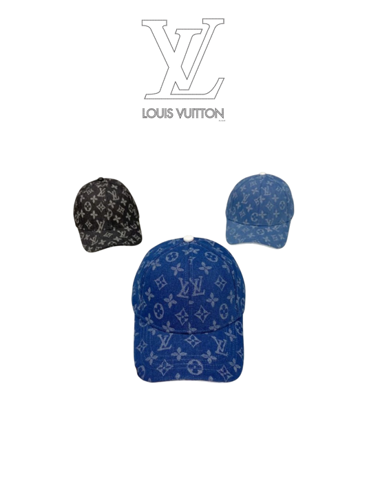 LOUIS VUITTON MONOGRAM DENIM BASEBALL CAP – DARK BLUE / BLACK / JEANS – 1:1 HIGH END