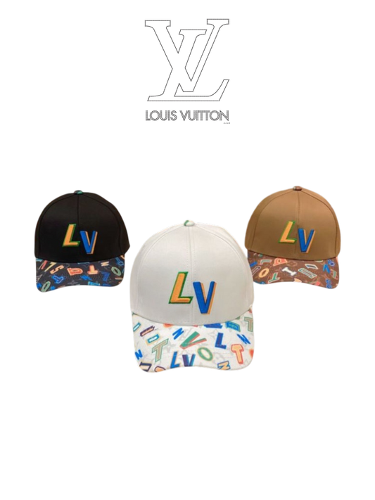 LOUIS VUITTON LV MULTICOLOR MONOGRAM BASEBALL CAP – BLACK / WHITE / BROWN – 1:1 HIGH END