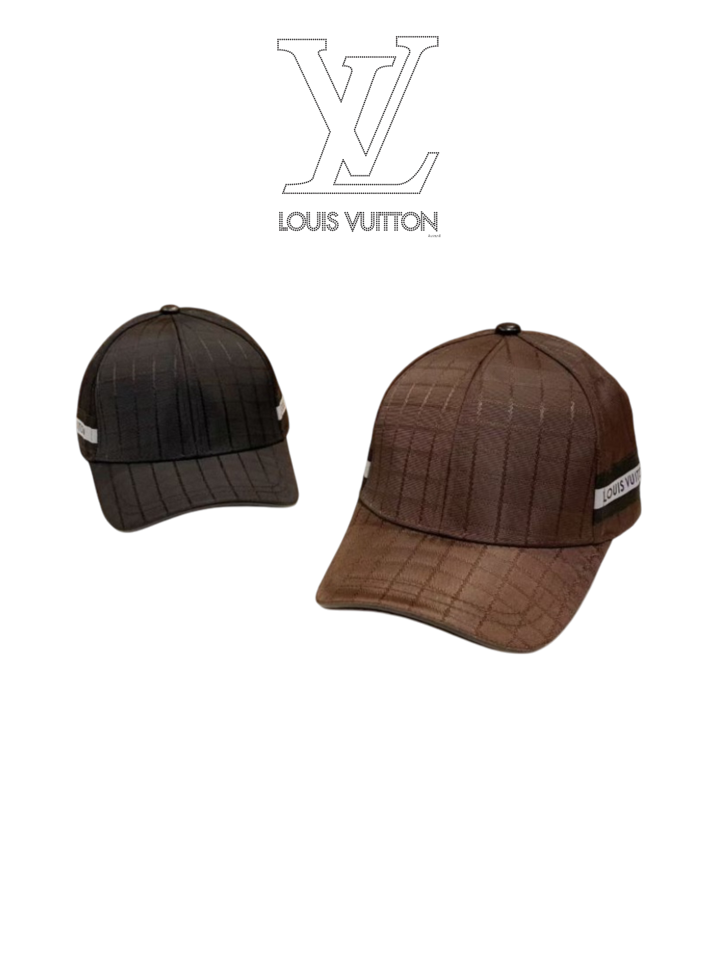 LOUIS VUITTON DAMIER SIGNATURE BASEBALL CAP – BLACK / BROWN– 1:1 HIGH END