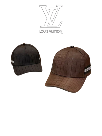 LOUIS VUITTON DAMIER SIGNATURE BASEBALL CAP – BLACK / BROWN– 1:1 HIGH END