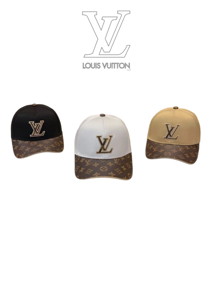 LOUIS VUITTON MONOGRAM BASEBALL CAP – BLACK / WHITE / BEIGE – 1:1 HIGH END