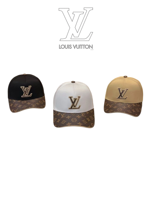 LOUIS VUITTON MONOGRAM BASEBALL CAP – BLACK / WHITE / BEIGE – 1:1 HIGH END