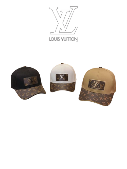LOUIS VUITTON PATCH MONOGRAM CANVAS BRIM BASEBALL CAP – 1:1 HIGH END