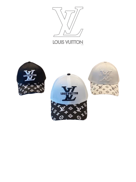 LOUIS VUITTON MONOGRAM CANVAS BRIM BASEBALL CAP – BLACK / WHITE / TWO-TONE  – 1:1 HIGH END
