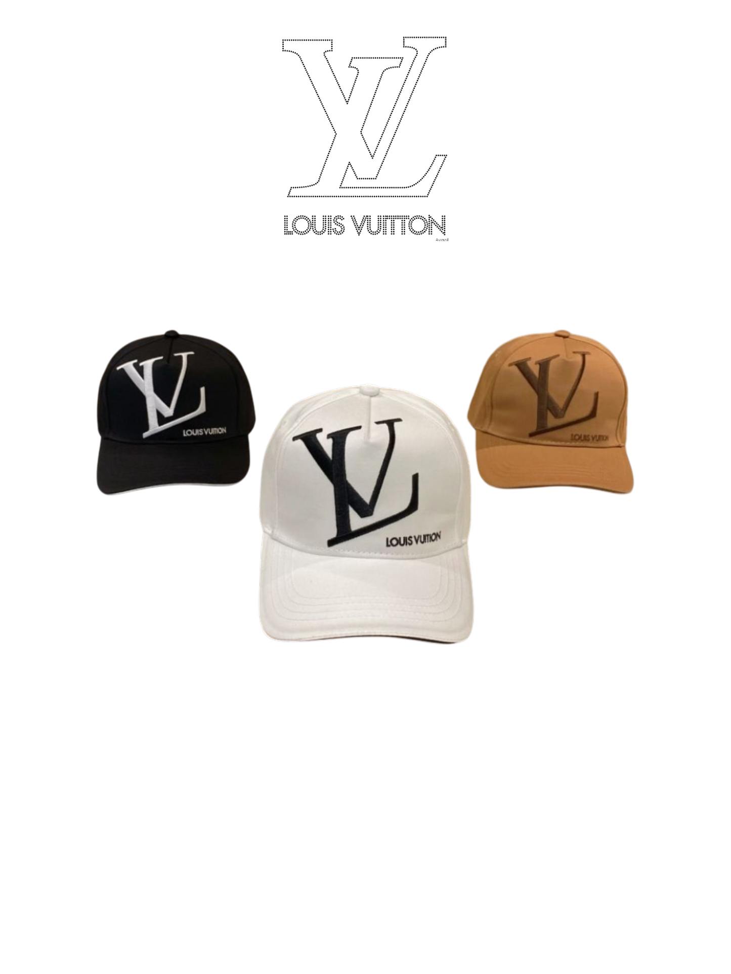 LOUIS VUITTON LV FIRST CAP – BLACK / WHITE / BROWN – 1:1 HIGH END