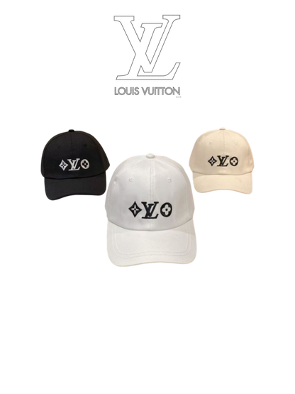 LOUIS VUITTON LV MONOGRAM FLOWER BASEBALL CAP – BLACK / WHITE / CREAM – 1:1 HIGH END