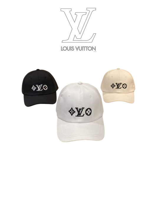 LOUIS VUITTON LV MONOGRAM FLOWER BASEBALL CAP – BLACK / WHITE / CREAM – 1:1 HIGH END