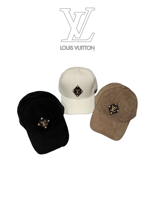 LOUIS VUITTON LV PATCH CAP – BLACK / WHITE / BEIGE  – 1:1 HIGH END