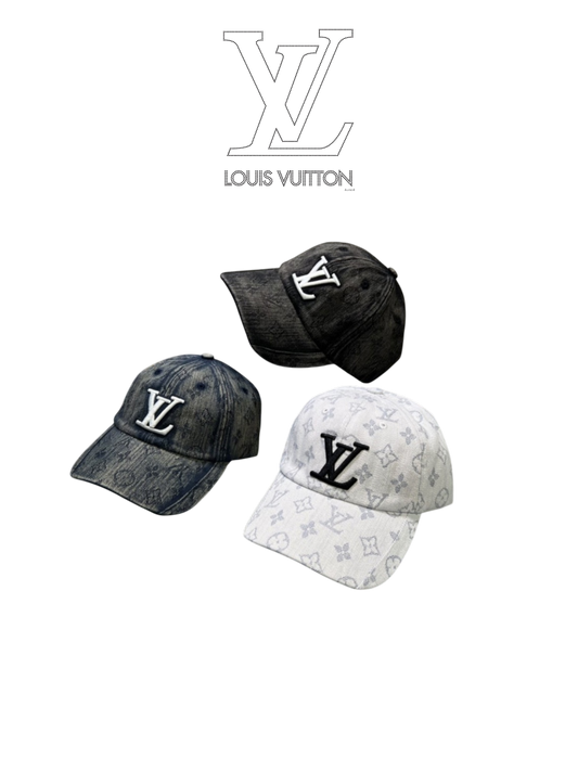 LOUIS VUITTON MONOGRAM DENIM LV CAP – BLACK / WHITE / BLUE – 1:1 HIGH END