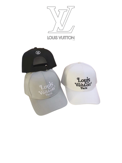 LOUIS VUITTON LV LOGO CAP – BLACK / WHITE / GRAY – 1:1 HIGH END