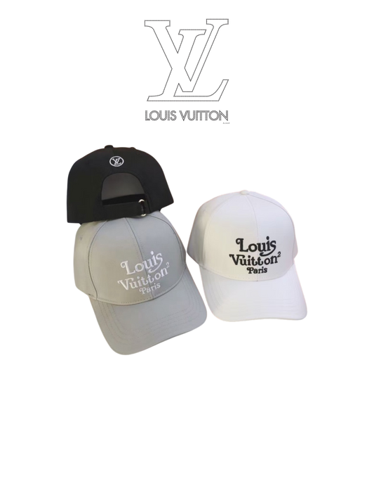 LOUIS VUITTON LV LOGO CAP – BLACK / WHITE / GRAY – 1:1 HIGH END