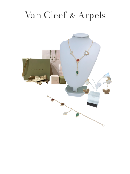 VAN CLEEF&ARPELS BUTTERFLY NECKLACE/BRACELET/EARINGS – Full Set  - 1:1 HIGH END