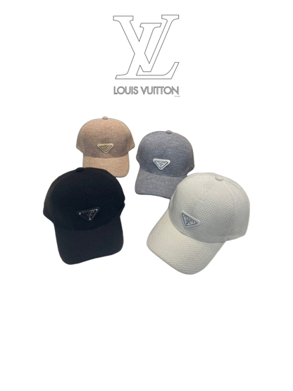 PRADA EMBROIDERED TRIANGLE LOGO RE-NYLON BASEBALL CAP – 1:1 HIGH END