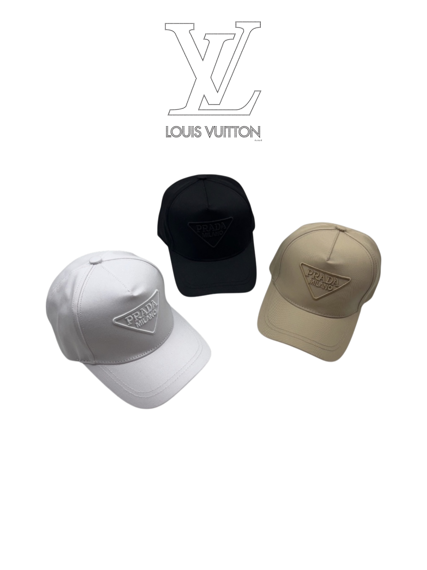 PRADA EMBROIDERED TRIANGLE LOGO RE-NYLON BASEBALL CAP – 1:1 HIGH END