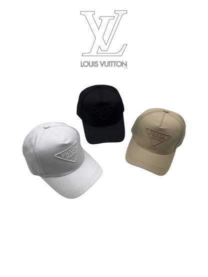 PRADA EMBROIDERED TRIANGLE LOGO RE-NYLON BASEBALL CAP – 1:1 HIGH END