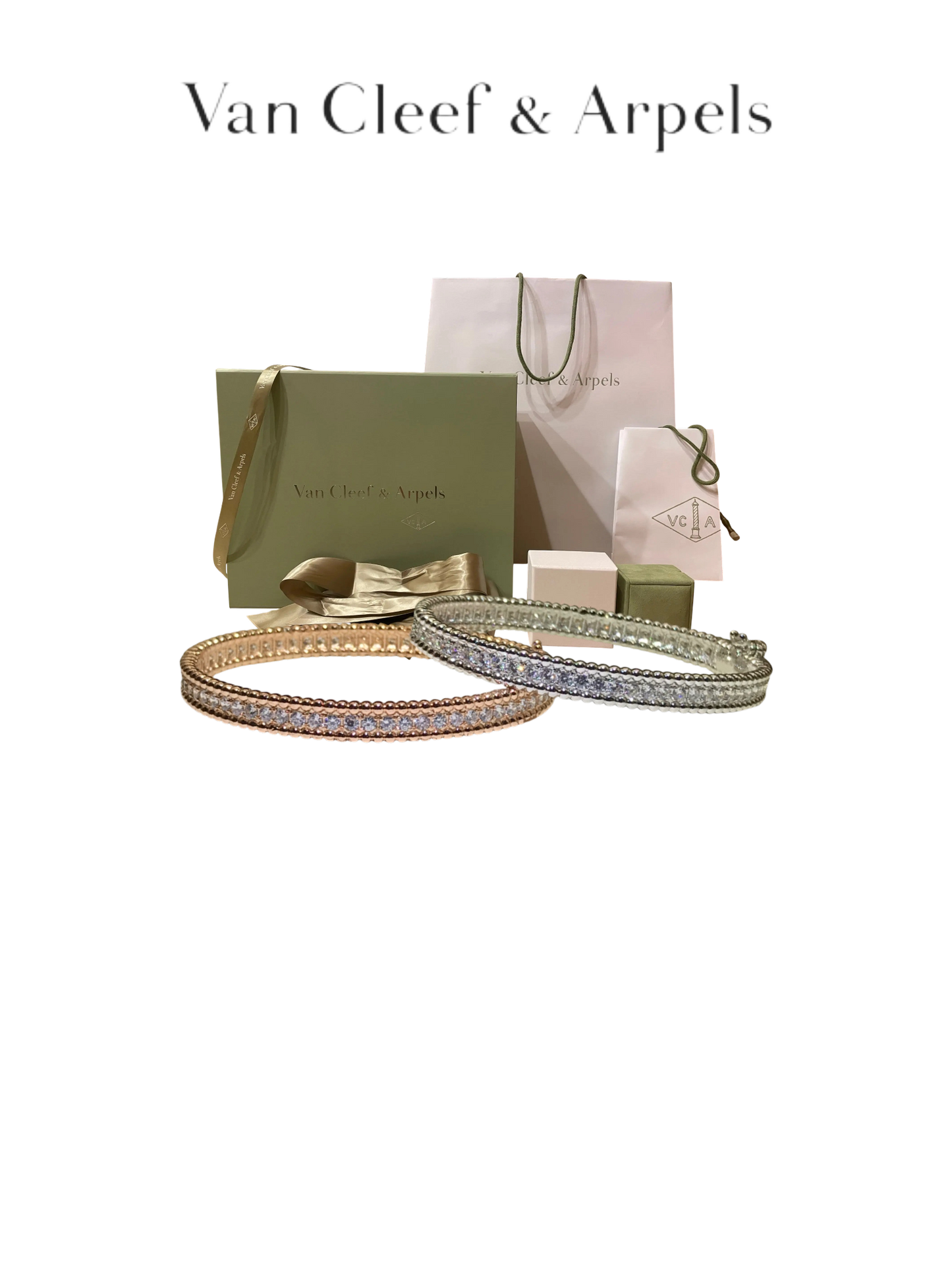 VAN CLEEF&ARPELS PERLÉE DIAMONDS – Full Set  - 1:1 HIGH END