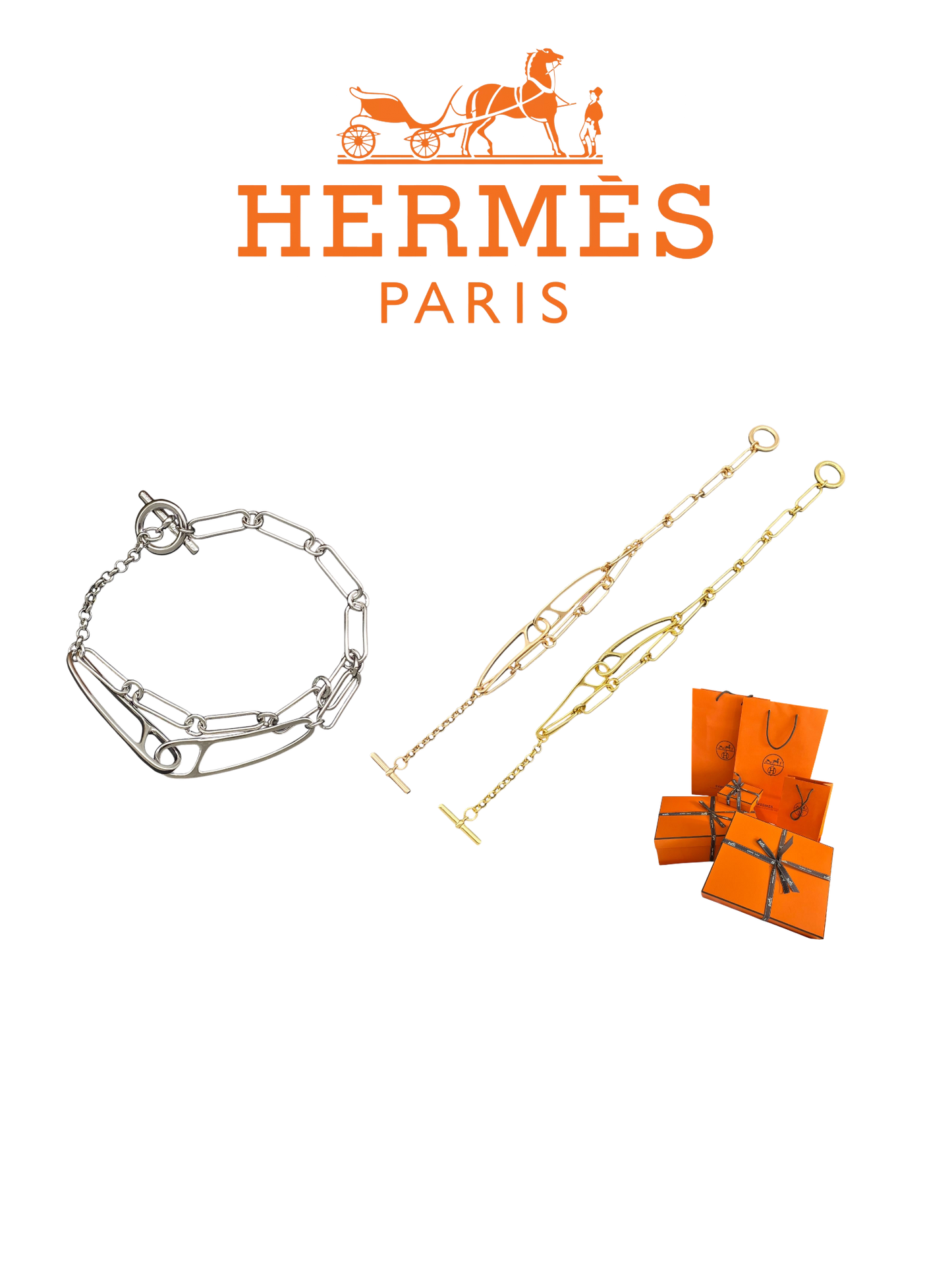 HERMÈS CHAINE D'ANCRE PUNK BRACELET – Full Set  - 1:1 HIGH END