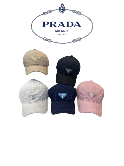 PRADA DISTRESSED DENIM BASEBALL CAP – 1:1 HIGH END