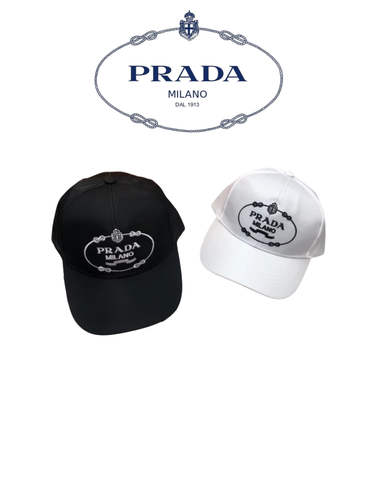 PRADA RE-NYLON EMBROIDERED LOGO BASEBALL CAP – FULL SET – 1:1 HIGH END