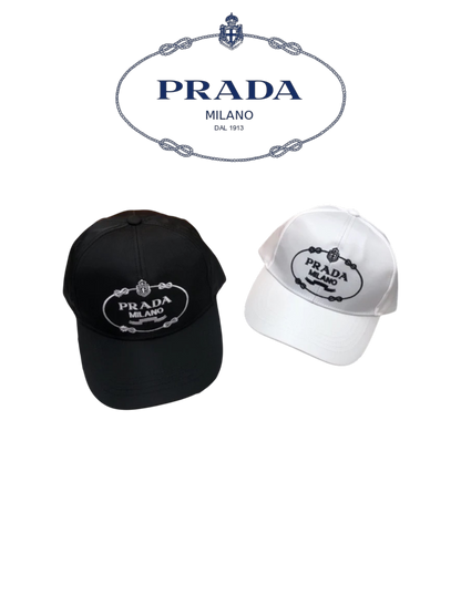 PRADA RE-NYLON EMBROIDERED LOGO BASEBALL CAP – FULL SET – 1:1 HIGH END