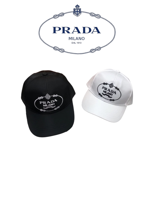 PRADA RE-NYLON EMBROIDERED LOGO BASEBALL CAP – FULL SET – 1:1 HIGH END